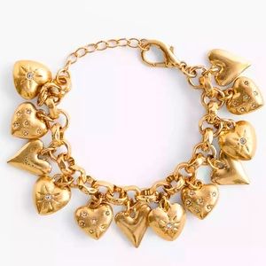 New Zara Heart Charm Bracelet